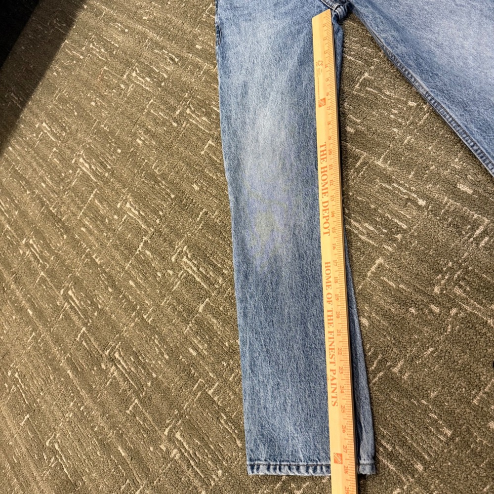 ZARA High Waisted Straight Leg Acid Wash Denim Jeans Women's Size 2 - Picture 5 of 6